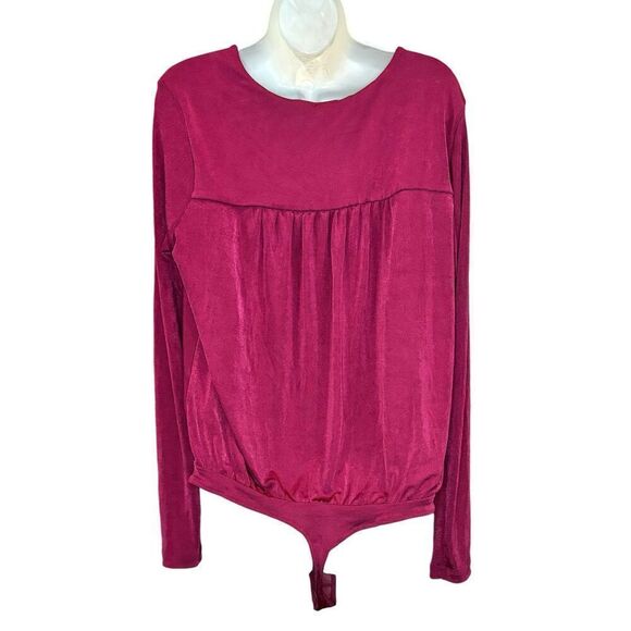 Intimately Free People Turnt Bodysuit in Very Berry NWT Size XL - Picture 3 of 6
